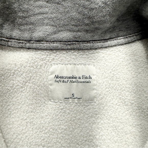 Abercrombie Soft AF Max Essentials 1/2 Zip Sweatshirt Gray Women’s Small - Picture 7 of 11